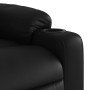 Sillón reclinable elevable cuero artificial negro en Sillones | Comprar online en Foru.es
