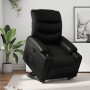 Sillón reclinable elevable eléctrico de cuero sintético negro en Sillones | Comprar online en Foru.es