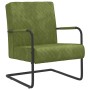 Silla voladiza de terciopelo verde claro en Sillones | Comprar online en Foru.es