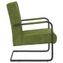 Silla voladiza de terciopelo verde claro en Sillones | Comprar online en Foru.es