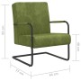Silla voladiza de terciopelo verde claro en Sillones | Comprar online en Foru.es