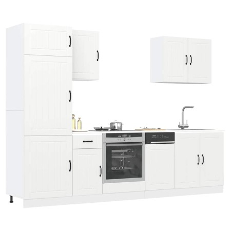 Mueble de cocina Lucca blanco 7 piezas madera contrachapada en Armarios de cocina | Comprar online en Foru.es