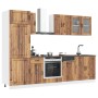 Mueble cocina Kalmar madera vieja 8 pzas madera contrachapada en Armarios de cocina | Comprar online en Foru.es