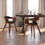 Sillas de comedor 2 uds madera curvada y cuero sintético negro en Sillas de comedor | Comprar online en Foru.es