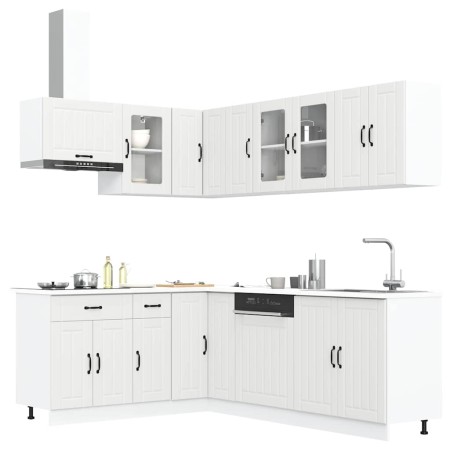 Mueble de cocina Lucca blanco 11 piezas madera contrachapada en Armarios de cocina | Comprar online en Foru.es