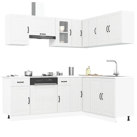 Mueble de cocina Lucca blanco 11 piezas madera contrachapada en Armarios de cocina | Comprar online en Foru.es