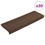Alfombrillas para escaleras 30 unidades 65x21x4 cm Marrón Café Borde Rectangular en Hogar | Comprar online en Foru.es