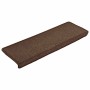Alfombrillas para escaleras 30 unidades 65x21x4 cm Marrón Café Borde Rectangular en Hogar | Comprar online en Foru.es