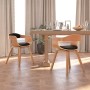 Sillas de comedor 2 uds madera curvada y cuero sintético negro en Sillas de comedor | Comprar online en Foru.es