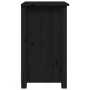 Mesitas de noche 2 uds madera maciza de pino negro 40x35x61,5cm de vidaXL, Mesitas de noche - Ref: Foro24-813708, Precio: 104...