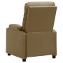 Sillón reclinable de cuero sintético color capuchino en Sillones | Comprar online en Foru.es