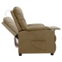Sillón reclinable de cuero sintético color capuchino en Sillones | Comprar online en Foru.es