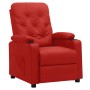 Sillón reclinable de cuero sintético rojo tinto en Sillones | Comprar online en Foru.es