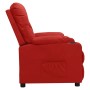 Sillón reclinable de cuero sintético rojo tinto en Sillones | Comprar online en Foru.es