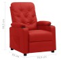 Sillón reclinable de cuero sintético rojo tinto en Sillones | Comprar online en Foru.es