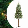 Árbol de Navidad Delgado con 300 LED con soporte Verde 210 cm en Decoración Festiva y Estacional | Comprar online en Foru.es