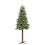 Árbol de Navidad Delgado con 300 LED con soporte Verde 210 cm en Decoración Festiva y Estacional | Comprar online en Foru.es