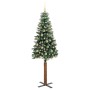 Árbol de Navidad Delgado con 300 LED con soporte Verde 210 cm en Decoración Festiva y Estacional | Comprar online en Foru.es