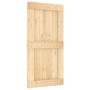 Puerta corredera con herrajes madera maciza de pino 100x210 cm de vidaXL, Puertas - Ref: Foro24-3203037, Precio: 224,93 €, De...