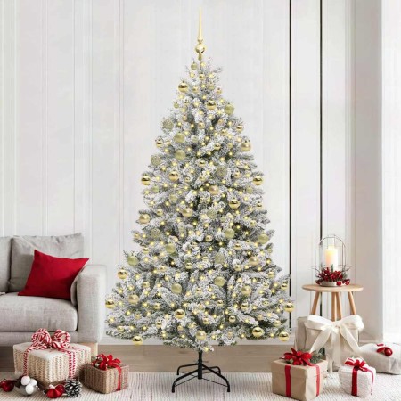 Árbol de Navidad artificial Verde y 210 cm PVC y Metal en Decoración Festiva y Estacional | Comprar online en Foru.es