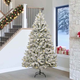 Árbol de Navidad artificial Verde y 240 cm PVC y Metal en Decoración Festiva y Estacional | Comprar online en Foru.es