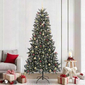 Árbol de Navidad artificial Verde 240 cm PVC, Plástico y Acero en Decoración Festiva y Estacional | Comprar online en Foru.es