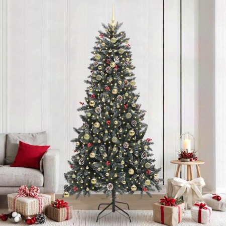 Árbol de Navidad artificial Verde 240 cm PVC, Plástico y Acero en Decoración Festiva y Estacional | Comprar online en Foru.es