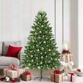 Árbol de Navidad con 300 LED con soporte Verde 180 cm PE en Decoración Festiva y Estacional | Comprar online en Foru.es