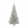 Árbol de Navidad con 300 LED con soporte Plateado 210 cm PET en Decoración Festiva y Estacional | Comprar online en Foru.es