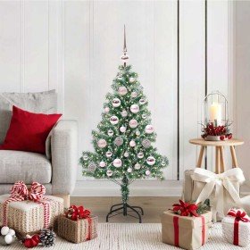 Árbol de Navidad Artificial Nevado con Luz LED Verde y 120 cm en Decoración Festiva y Estacional | Comprar online en Foru.es