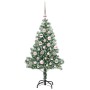 Árbol de Navidad Artificial Nevado con Luz LED Verde y 120 cm en Decoración Festiva y Estacional | Comprar online en Foru.es