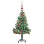 Árbol de Navidad Artificial Nevado con Luz LED Verde y 120 cm en Decoración Festiva y Estacional | Comprar online en Foru.es