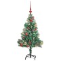 Árbol de Navidad Artificial Nevado con Luz LED Verde y 120 cm en Decoración Festiva y Estacional | Comprar online en Foru.es