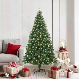 Árbol de Navidad artificial Verde 180 cm PVC y Acero y Plástico en Decoración Festiva y Estacional | Comprar online en Foru.es