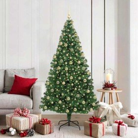 Árbol de Navidad artificial Verde 180 cm PVC y Acero y Plástico en Decoración Festiva y Estacional | Comprar online en Foru.es