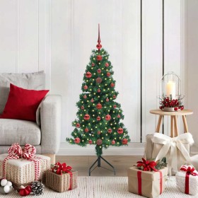 Árbol de Navidad Artificial de Esquina Verde 120 cm PVC y Metal en Decoración Festiva y Estacional | Comprar online en Foru.es