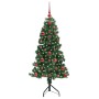 Árbol de Navidad Artificial de Esquina Verde 120 cm PVC y Metal en Decoración Festiva y Estacional | Comprar online en Foru.es