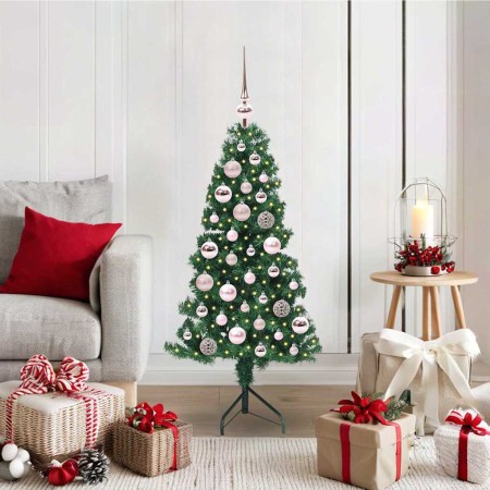 Árbol de Navidad Artificial de Esquina Verde 120 cm PVC y Metal en Decoración Festiva y Estacional | Comprar online en Foru.es