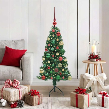 Árbol de Navidad Artificial de Esquina Verde 120 cm PVC y Metal en Decoración Festiva y Estacional | Comprar online en Foru.es
