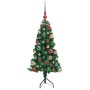 Árbol de Navidad Artificial de Esquina Verde 120 cm PVC y Metal en Decoración Festiva y Estacional | Comprar online en Foru.es