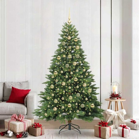 Árbol de Navidad artificial con 300 LED Verde 210 cm PE y PVC en Decoración Festiva y Estacional | Comprar online en Foru.es