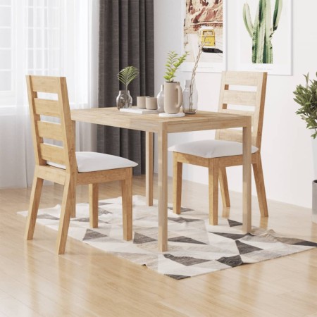 Mesa de comedor madera maciza de acacia 110x70x75 cm en Mesas de comedor | Comprar online en Foru.es