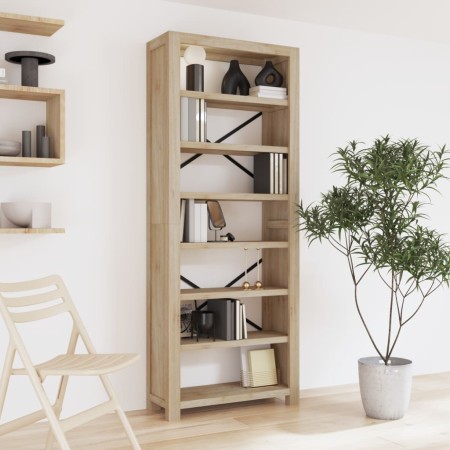 Estantería de 7 nieveles madera maciza de acacia 80x30x200 cm en Librerías y estanterías | Comprar online en Foru.es