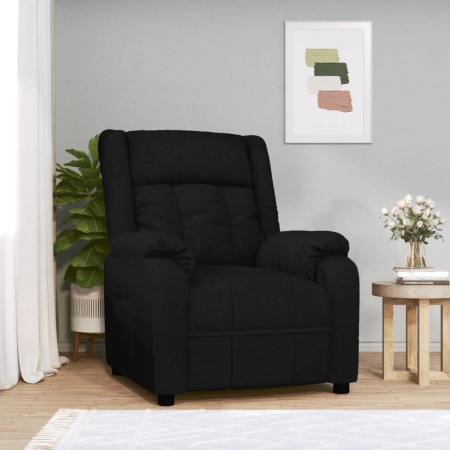 Sillón reclinable de tela negro en Sillones | Comprar online en Foru.es