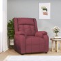 Sillón reclinable de tela rojo tinto en Sillones | Comprar online en Foru.es