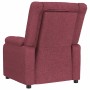 Sillón reclinable de tela rojo tinto en Sillones | Comprar online en Foru.es