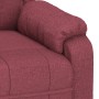 Sillón reclinable de tela rojo tinto en Sillones | Comprar online en Foru.es