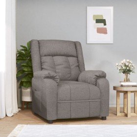 Sillón reclinable de tela gris taupe en Sillones | Comprar online en Foru.es