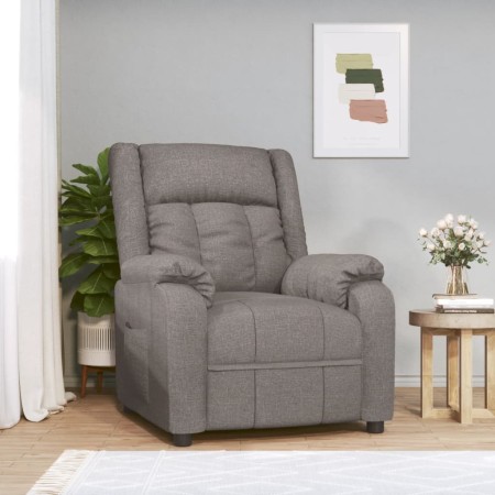 Sillón reclinable de tela gris taupe en Sillones | Comprar online en Foru.es