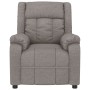 Sillón reclinable de tela gris taupe en Sillones | Comprar online en Foru.es